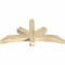 Ekena Millwork Alberta Rough Sawn Timber Gable Bracket, Douglas Fir, 48"W x 24"H x 4"D x 4"F, 12/12 Pitch GBW048X24X0404ALB00RDF - alternate 3